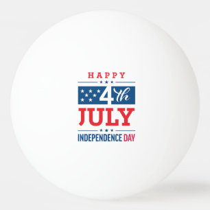 Balle De Ping Pong Joyeux Jour de l'Indépendance 4 juillet