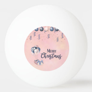 Balle De Ping Pong Joyeux message de Noël Baubles, cadeaux et ballons