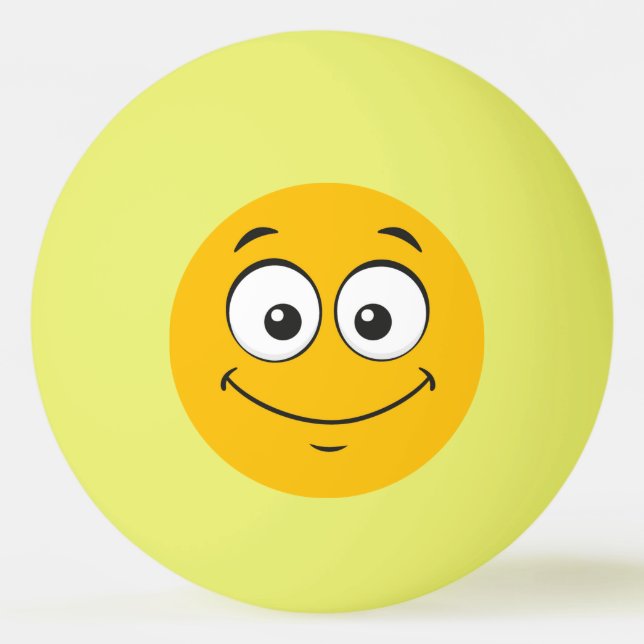 Balle De Ping Pong Joyeux Monstre Jaune Personnaliser Ping Pong Ball (Devant)