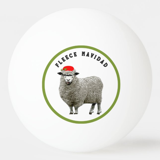 Balle De Ping Pong Joyeux Noël (Devant)