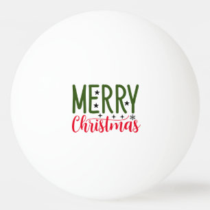 Balle De Ping Pong Joyeux Noël écriture pour le joueur