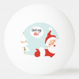 Balle De Ping Pong Joyeux Noël Photo Bild Tamplate Père Noël Neige