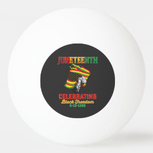 Balle De Ping Pong Juneteenth célébrant la liberté noire 6 19 1865