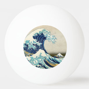 Balle De Ping Pong Katsushika Hokusai - La Grande vague au large de K