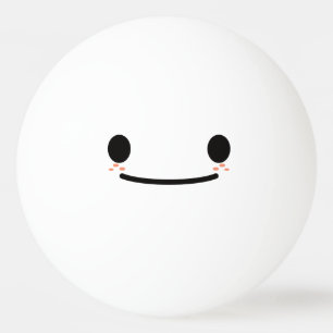 Balle De Ping Pong Kawaii Cute Face Drôle. Emoji. Émoticône.