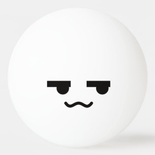 Balle De Ping Pong Kawaii Cute Face Drôle. Emoji. Émoticône.