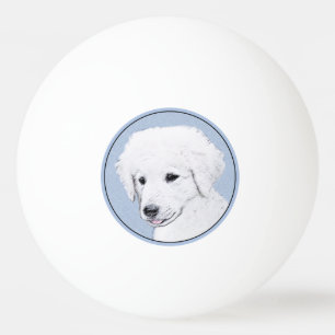 Balle De Ping Pong Kuvasz Peinture - Cute Original Chien Art