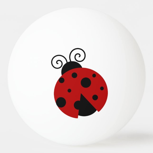 Balle De Ping Pong La chance est un joli dessin de Ladybug (Devant)