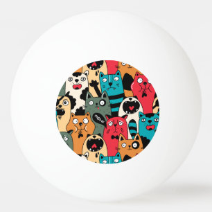 Balle De Ping Pong La Crowd of cats