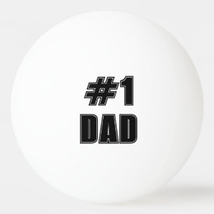 Balle De Ping Pong La police d'écriture All-Star Number 1 DAD Varsity