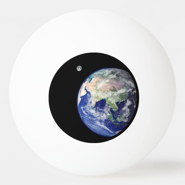 Balle De Ping Pong La terre et lune de l'espace (Dos)