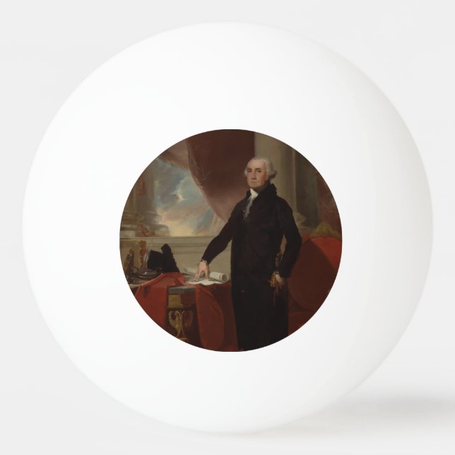 Balle De Ping Pong Lansdowne Portrait : Le président américain George (Devant)