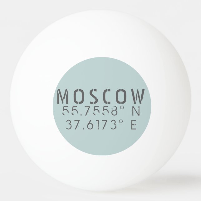 Balle De Ping Pong Latitude de Moscou (Devant)