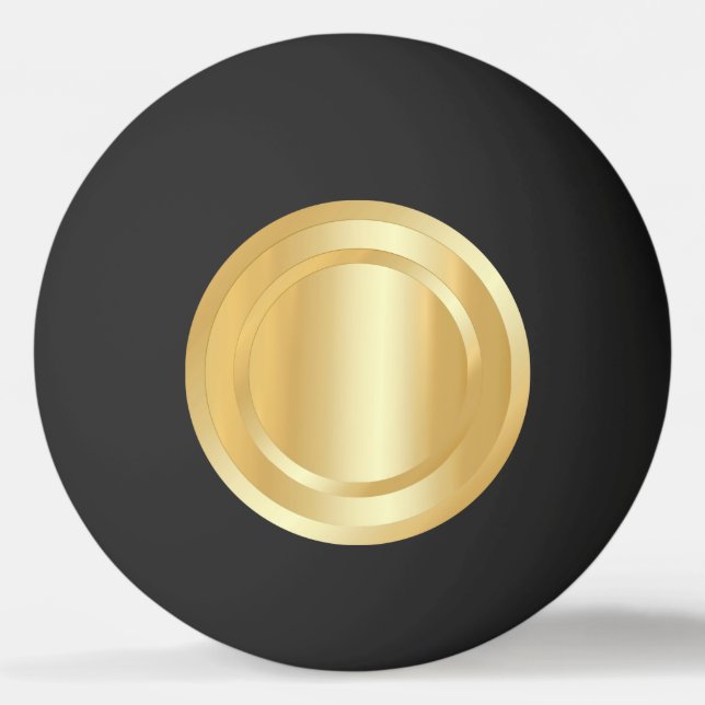 Balle De Ping Pong Le Modèle personnalisé branché et branché de Gold  (Devant)