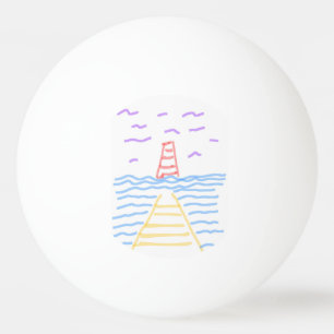 Balle De Ping Pong Le phare et le Pier Pique-nique Ping Pong Ball