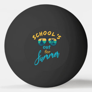 Balle De Ping Pong L'école est dehors pour l'été