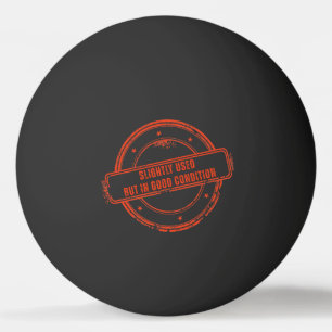 Balle De Ping Pong Légèrement Utilisé, Mais En Bon État Drôle Timbre