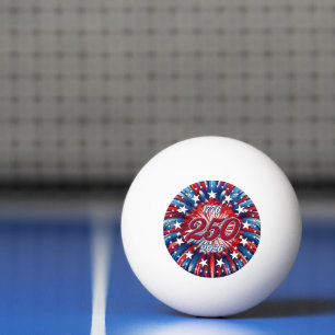 Balle De Ping Pong Les 250 ans d'Amérique 1776-2026 Feux d'artifice R