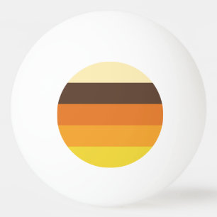 Balle De Ping Pong les années 70 Motif de couleurs triées rétro