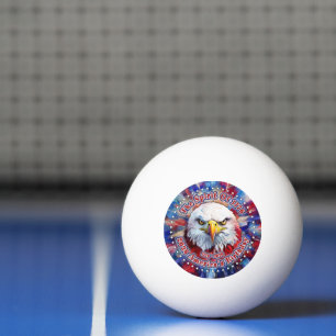 Balle De Ping Pong L'Esprit de 1776, 2026 L'aigle rouge de feu d'Amér