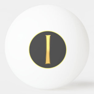 Balle De Ping Pong LETTRE D'Or PERSONNALISÉE I
