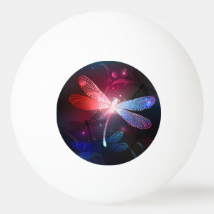 Balle De Ping Pong Libellule rouge lumineuse