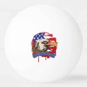 Balle De Ping Pong Libres vivants chauves d'Eagle de drapeau