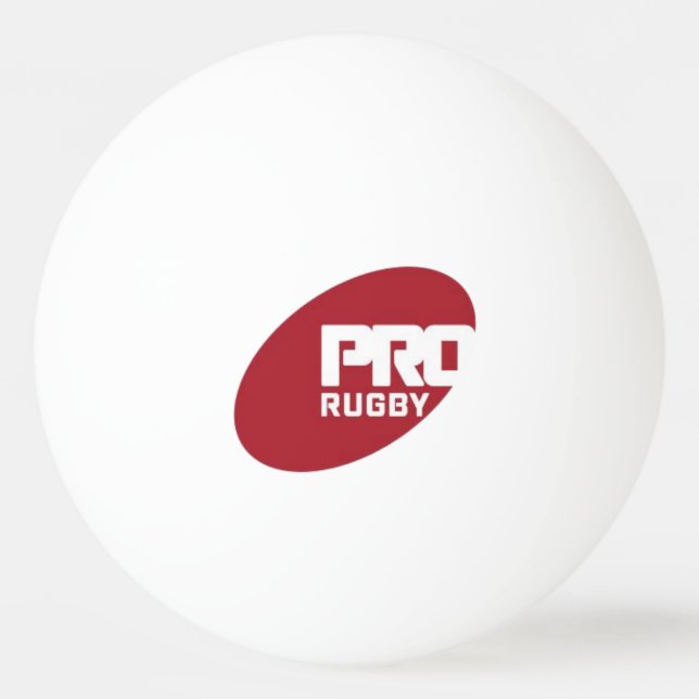 Balle De Ping Pong Ligue Pro de rugby (Devant)
