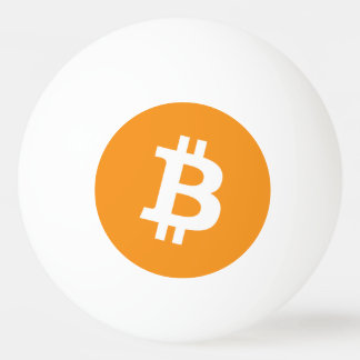 Balle De Ping Pong Logo Bitcoin Cryptomonnaie