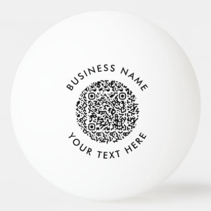 Balle De Ping Pong Logo de code QR professionnel minimaliste simple