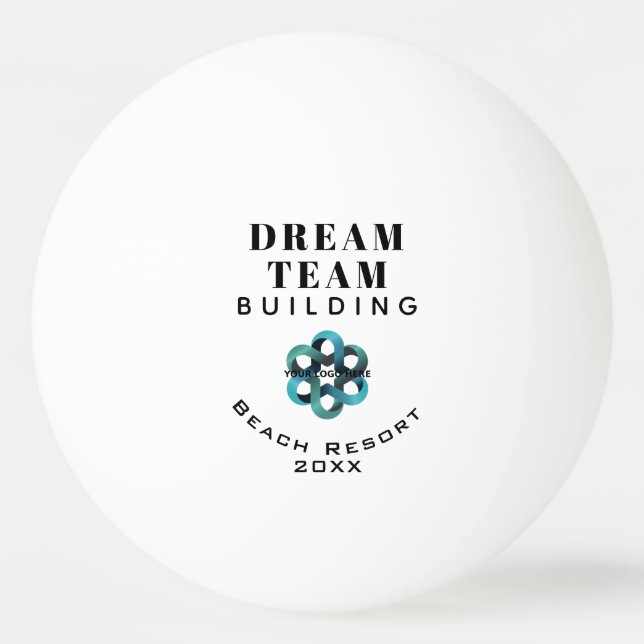 Balle De Ping Pong Logo de l'entreprise Dream Team Building (Devant)