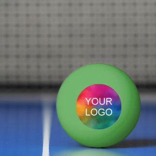 Balle De Ping Pong Logo de l'entreprise Emblem Green Trendy