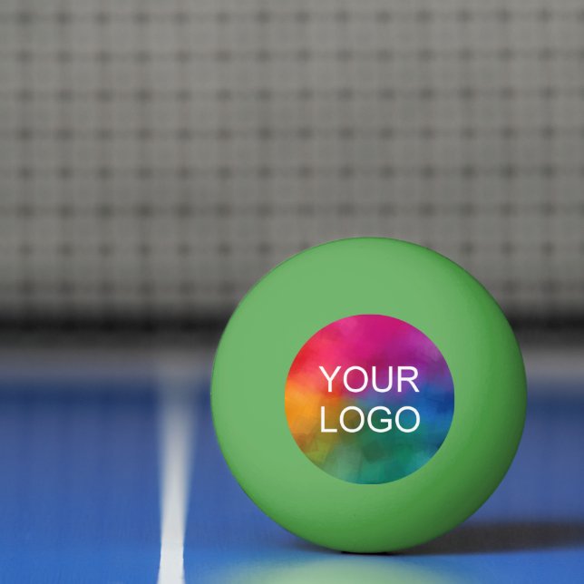 Balle De Ping Pong Logo de l'entreprise Emblem Green Trendy (Filet)