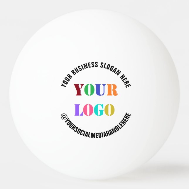 Balle De Ping Pong Logo de l'entreprise personnalisée et balle de pin (Devant)