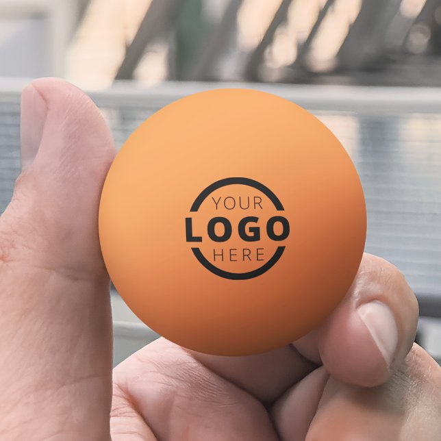 Balle De Ping Pong Logo d'entreprise personnalisé Orange d'entreprise (Créateur téléchargé)