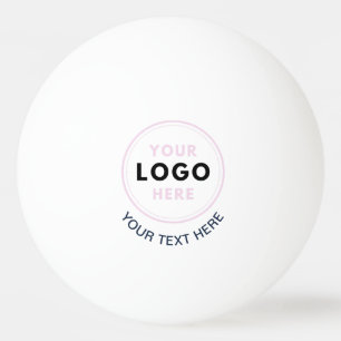 Balle De Ping Pong Logo d'entreprise simple et texte