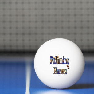 Balle De Ping Pong Logo Image de Chevaux Palomino,