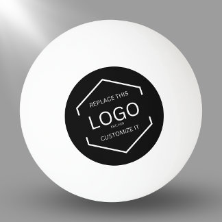 Balle De Ping Pong Logo personnalisé Arrière - plan noir affaires pro