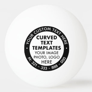 Balle De Ping Pong Logo Personnalisé Texte Promo Ping Ping Ball Blanc