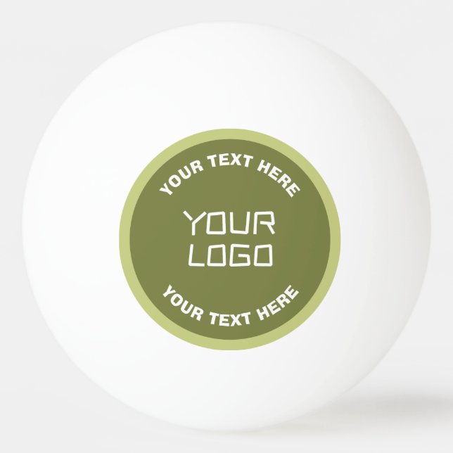 Balle De Ping Pong Logo téléchargé ou design & texte modifiable Toute (Devant)