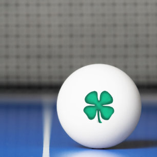 Balle De Ping Pong Lucky 4 Leaf Irish Clover balle de ping-pong 3 éto