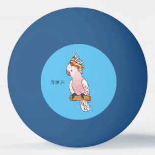 Balle De Ping Pong Major mitchell cockatoo bird cartoon illustration