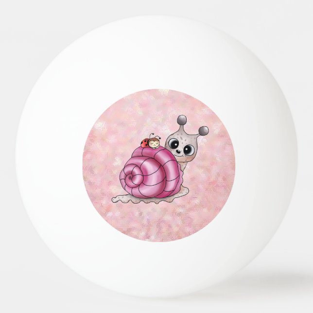 Balle De Ping Pong Manège rose  (Devant)