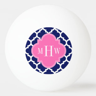Balle De Ping Pong Marine Whats Marocain #5 Hot Pink2 3 Monogramme in