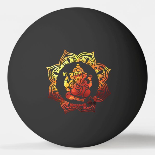 Balle De Ping Pong Méditation colorée (Devant)