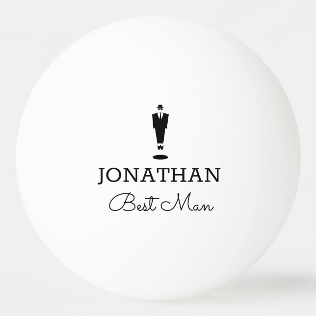 Balle De Ping Pong Meilleur cadeau de mariage homme personnalisé (Devant)