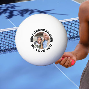 Balle De Ping Pong Meilleur Grand-Père Personnalisé avec Photo