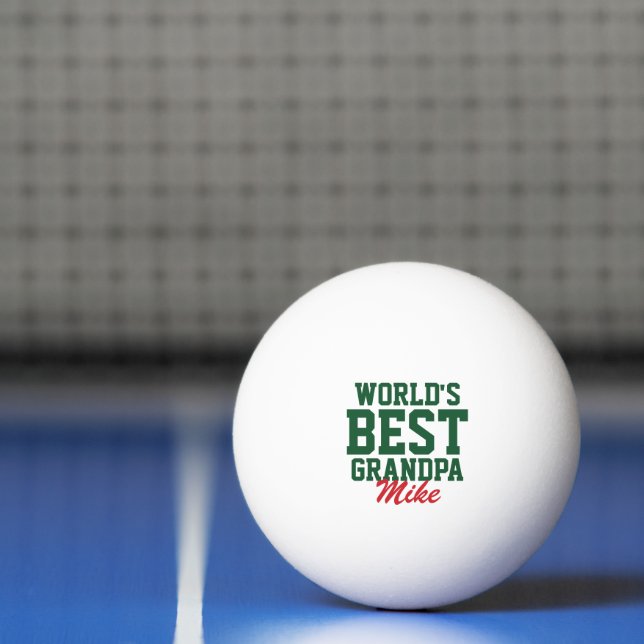 Balle De Ping Pong Meilleur grand-père photo de Noël au monde (Filet)