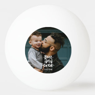 Balle De Ping Pong Meilleur Papa Personnalisé Photo Cadeau Fête des P