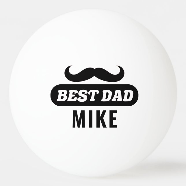 Balle De Ping Pong Meilleur papa Personnalisé Ping Pong Ball (Devant)